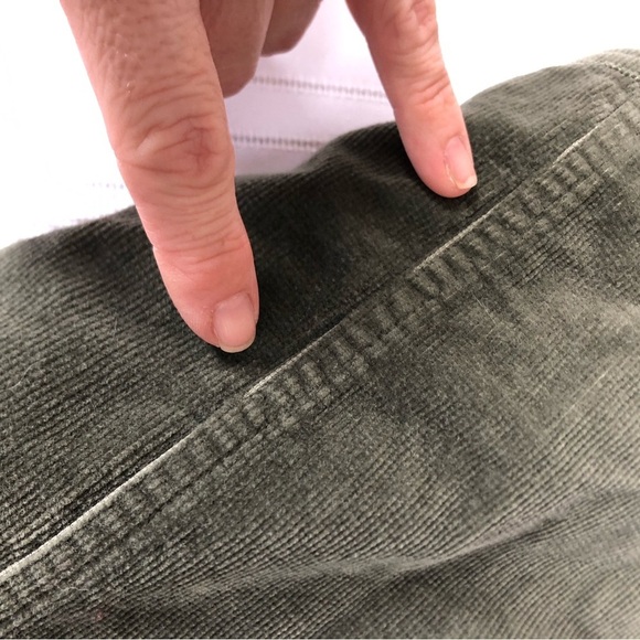 90s Olive Green Corduroy Mini Dress - Picture 15 of 15